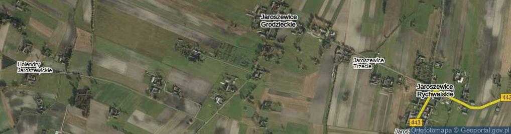 Zdjęcie satelitarne Jaroszewice Grodzieckie ul.